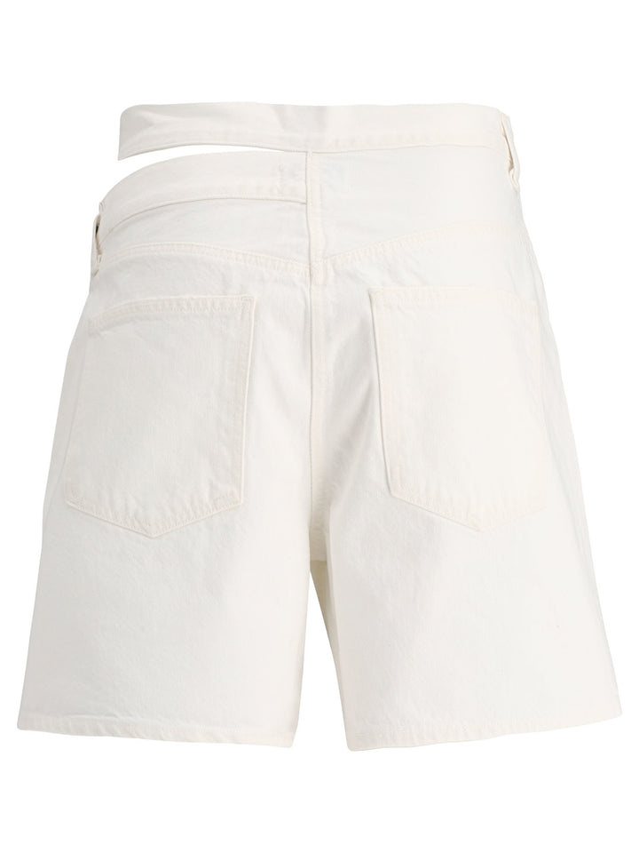 Broken Waistband Short White