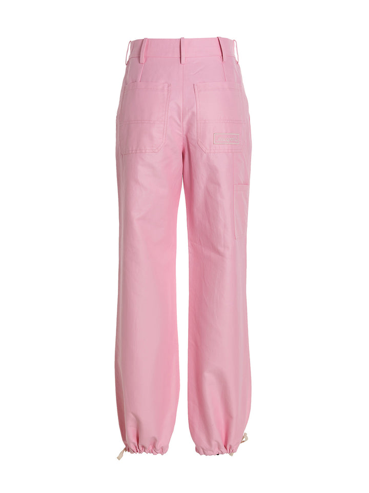 Marni Logo Embroidery Pants - Pink | cfa4e192be8fcdf51b58d27131e260968ddb651c