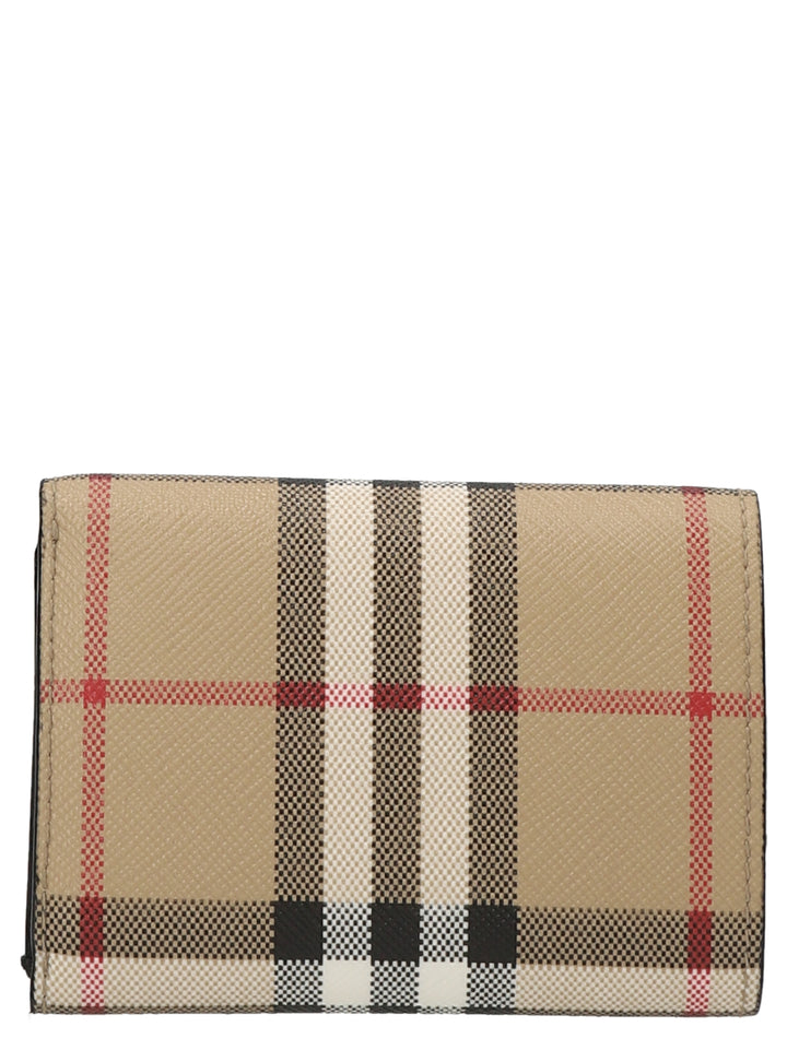 Vintage Check Wallets, Card Holders Beige