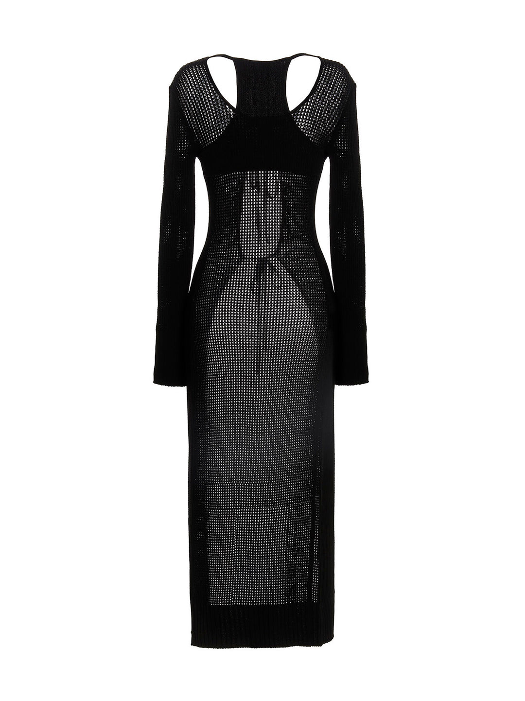 AndreĀDamo	 Openwork Long Cardigan Sweaters and Cardigans - Black | 867fd748e91da0fa8819bad19ce6d0cb7c0a9bce