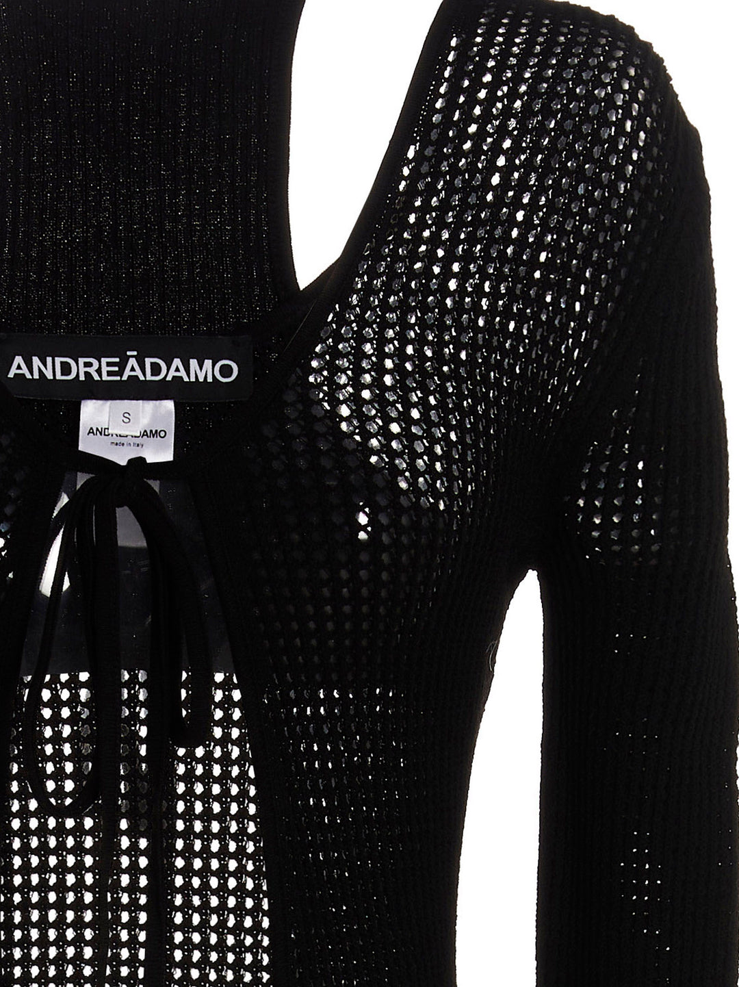 AndreĀDamo	 Openwork Long Cardigan Sweaters and Cardigans - Black | 561747595d2af0f63c51eba10f1d02817649cda3