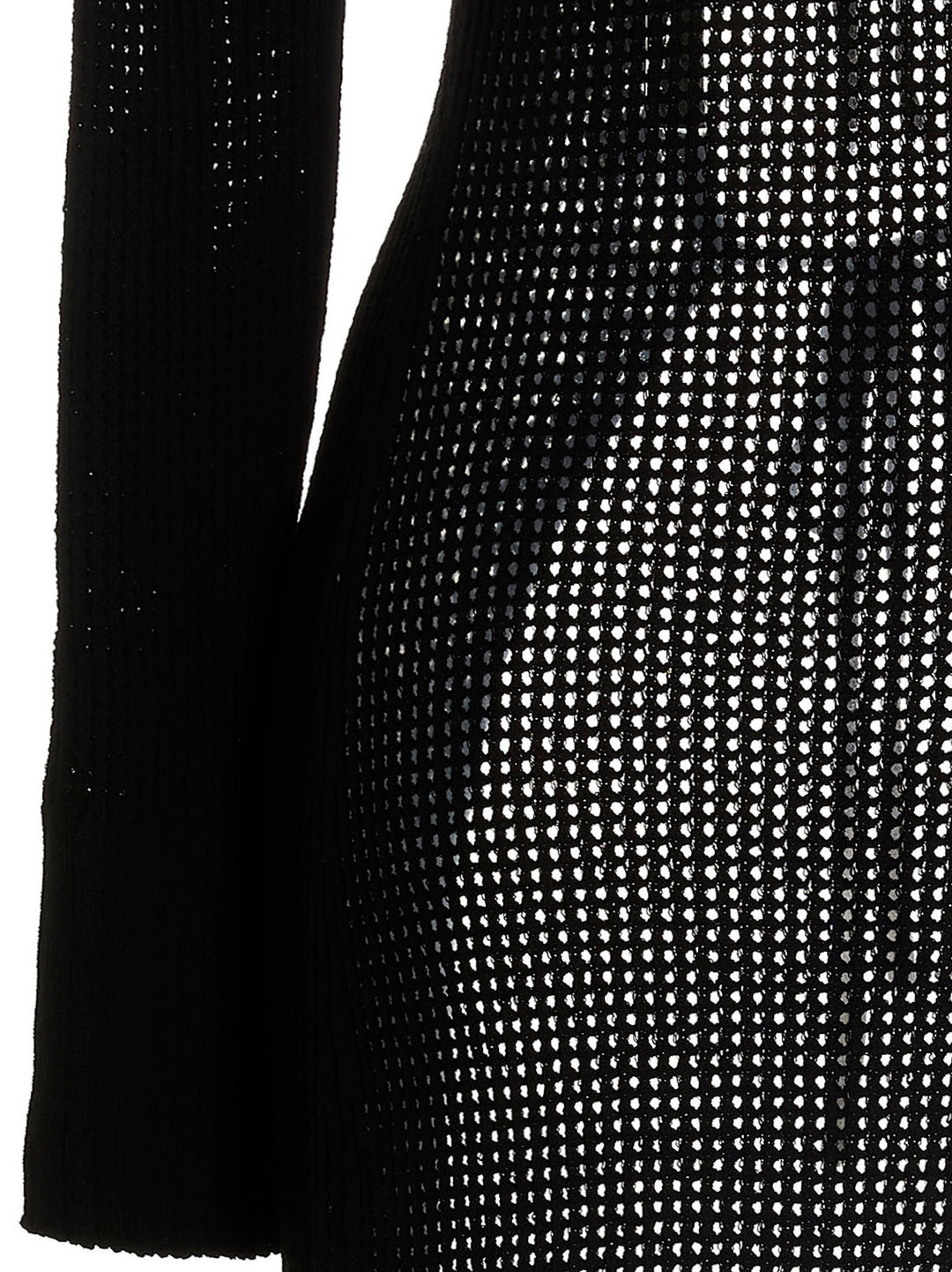 AndreĀDamo	 Openwork Long Cardigan Sweaters and Cardigans - Black | 0722a5a830978eff4c2fb433bf95a622f9ad36fc