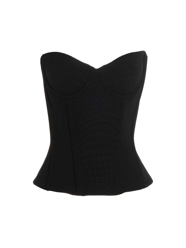 Balenciaga Bustier Top Tops - Black | c138ea22e6f8679849b3d157a421838d9ca4b6a1