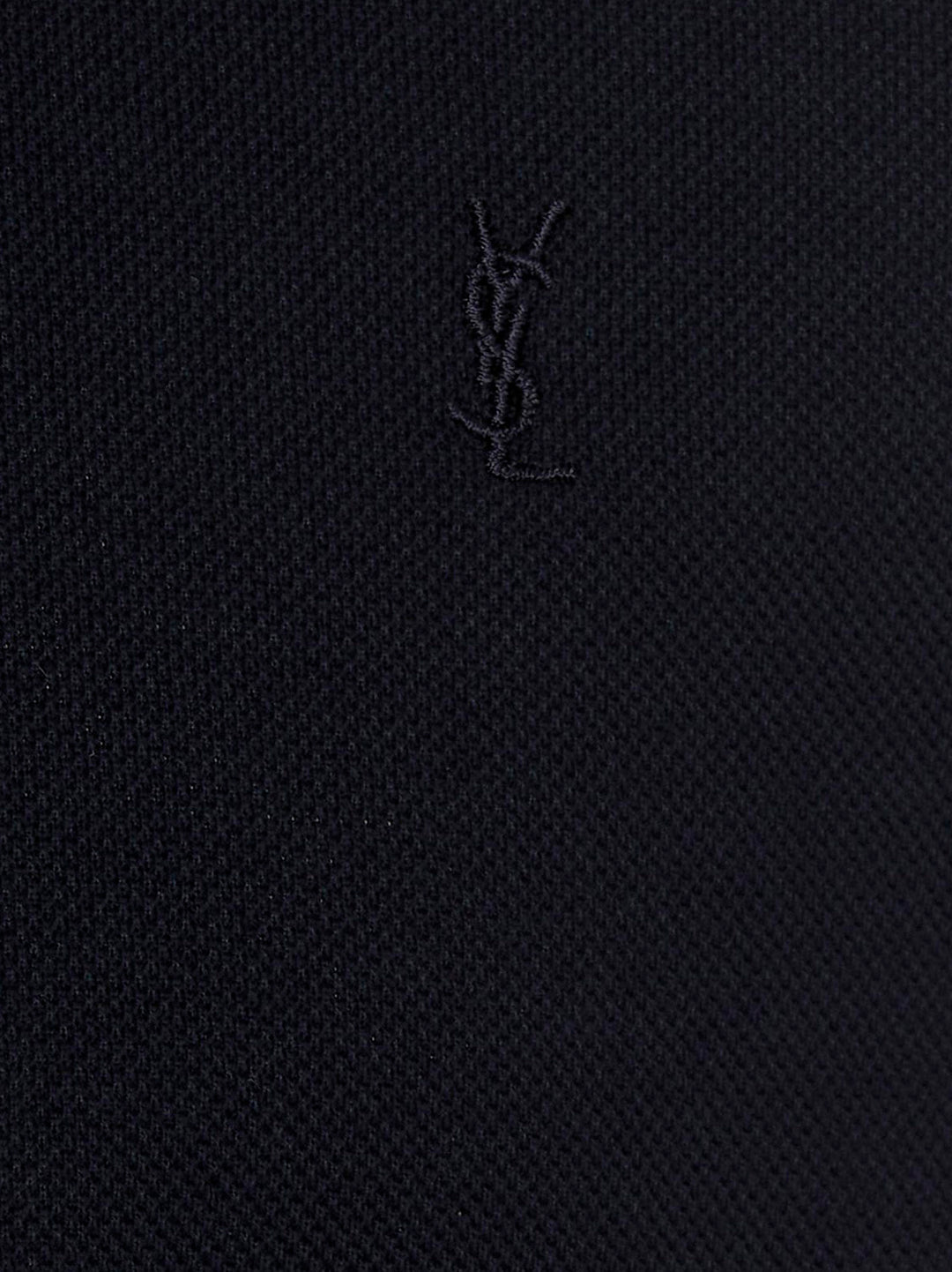 Embroidered Logo  Shirt Polo Blue