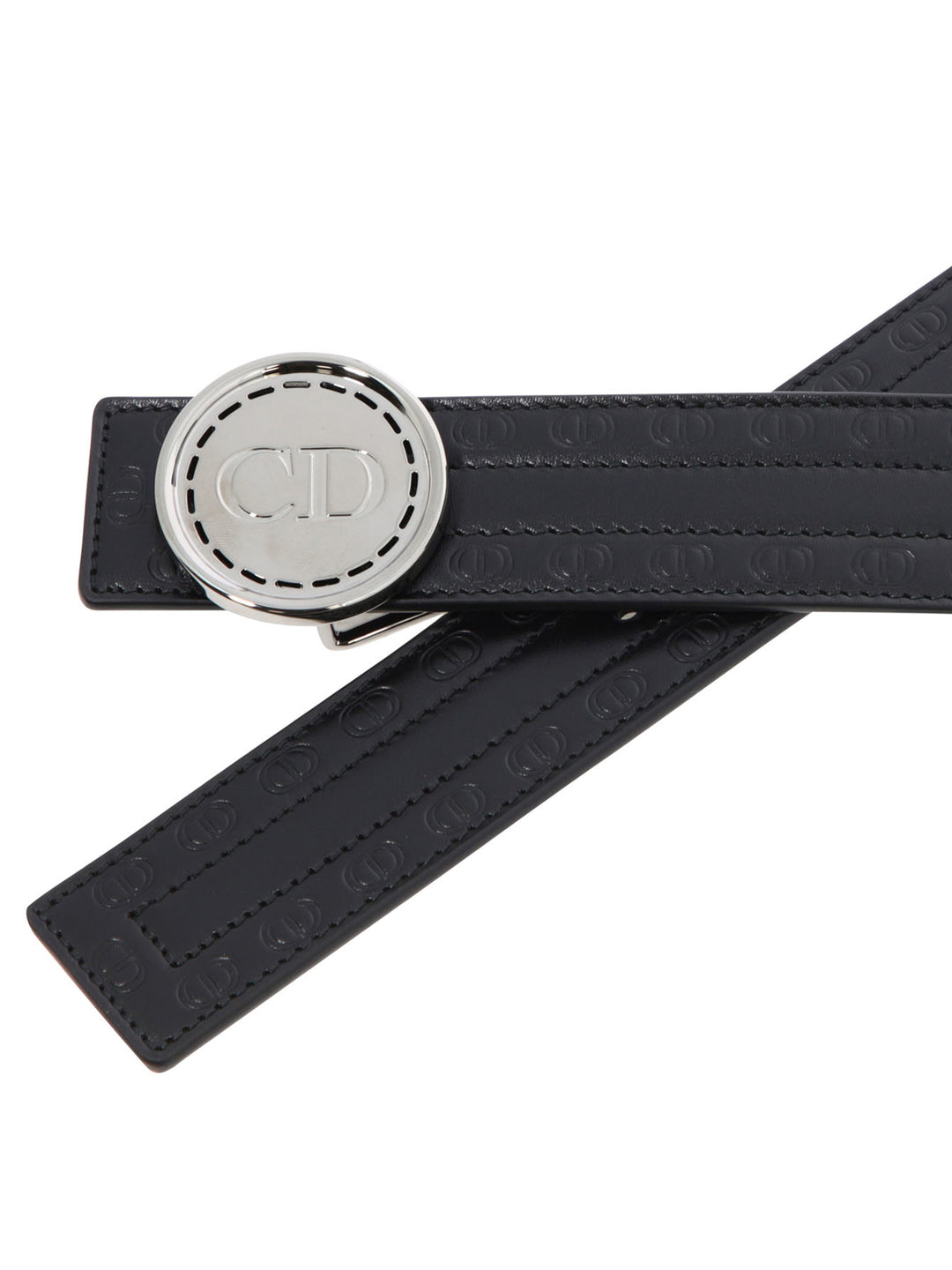 Cd Button Belts Black