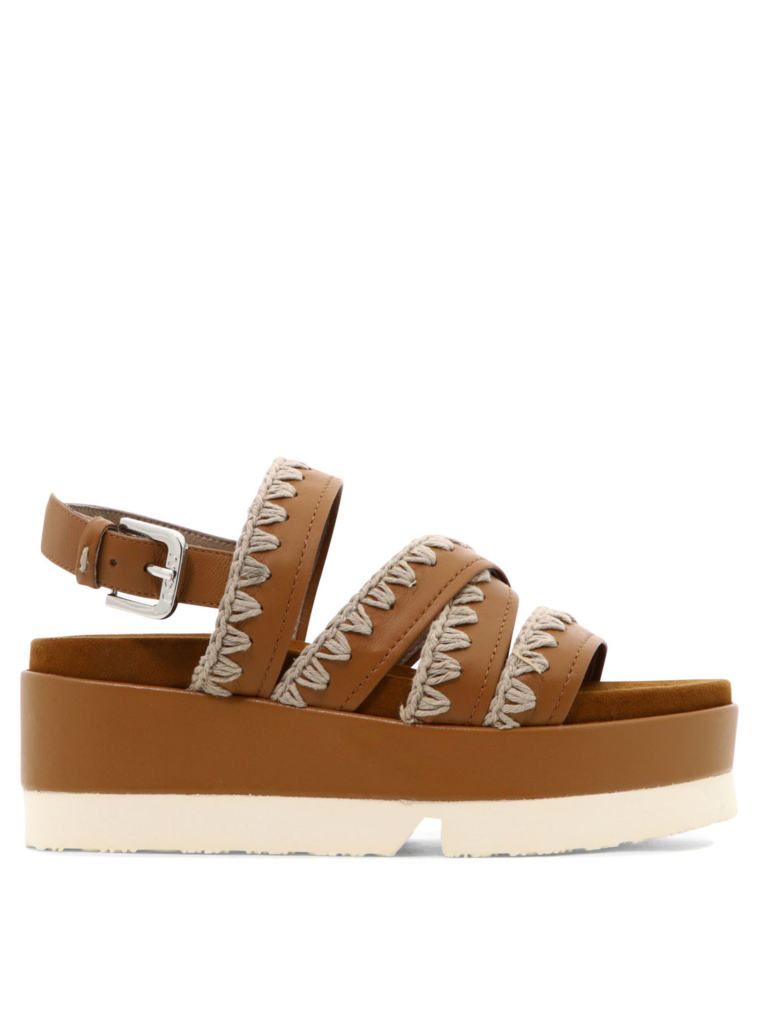 Japanese Flatform Sandals Brown