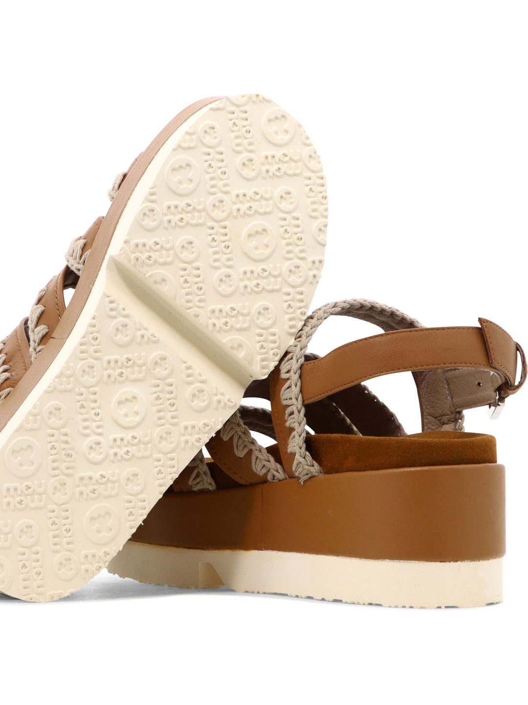 Japanese Flatform Sandals Brown