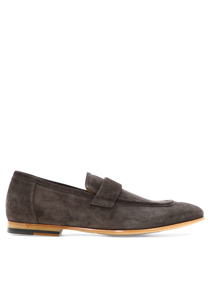 Suede Loafers Loafers & Slippers Brown