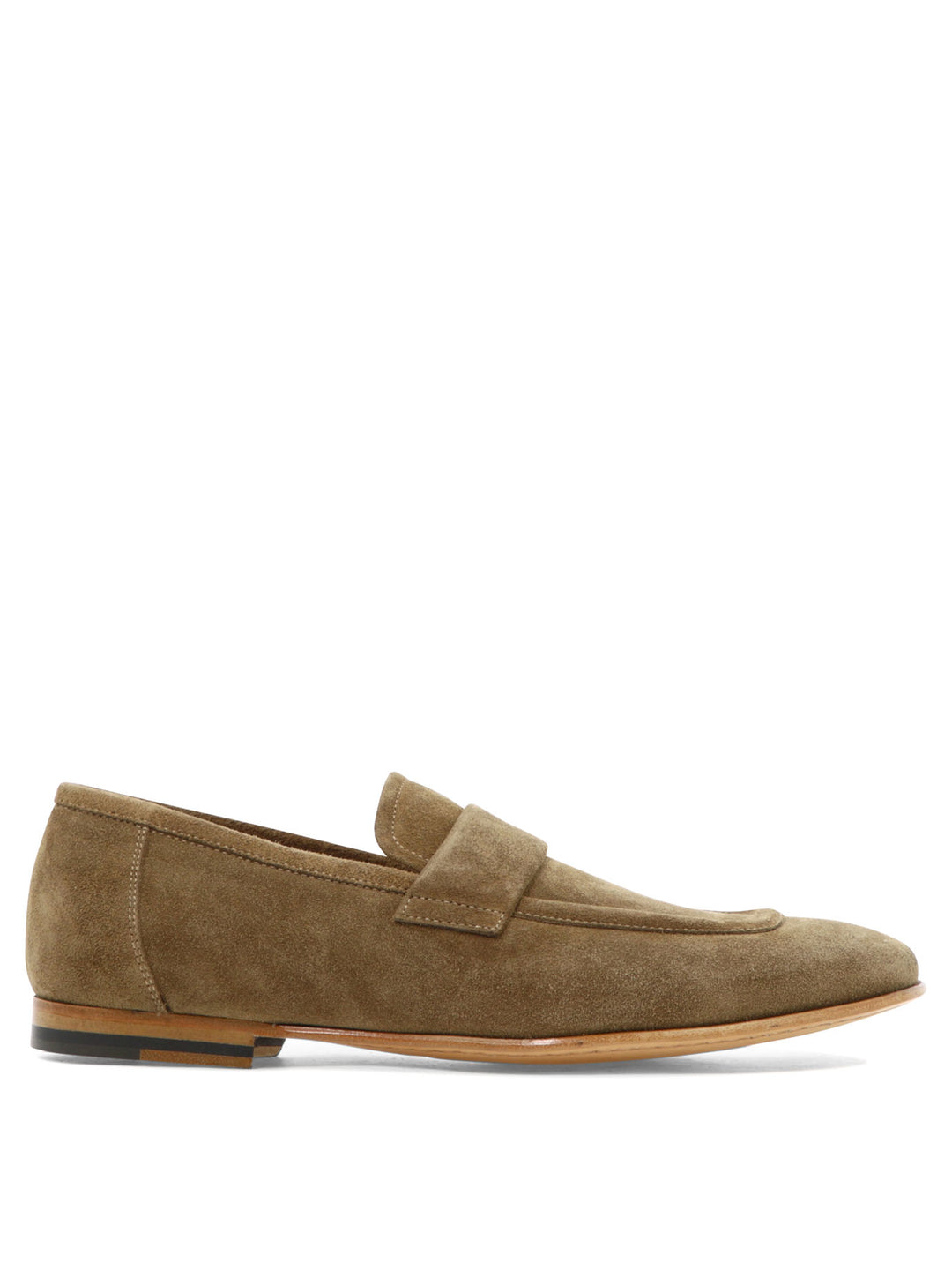 Suede Loafers Loafers & Slippers Brown