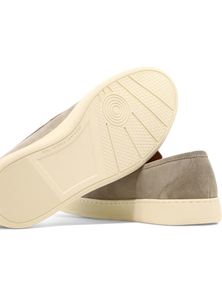 Suede Slip-Ons Sneakers & Slip-On Beige