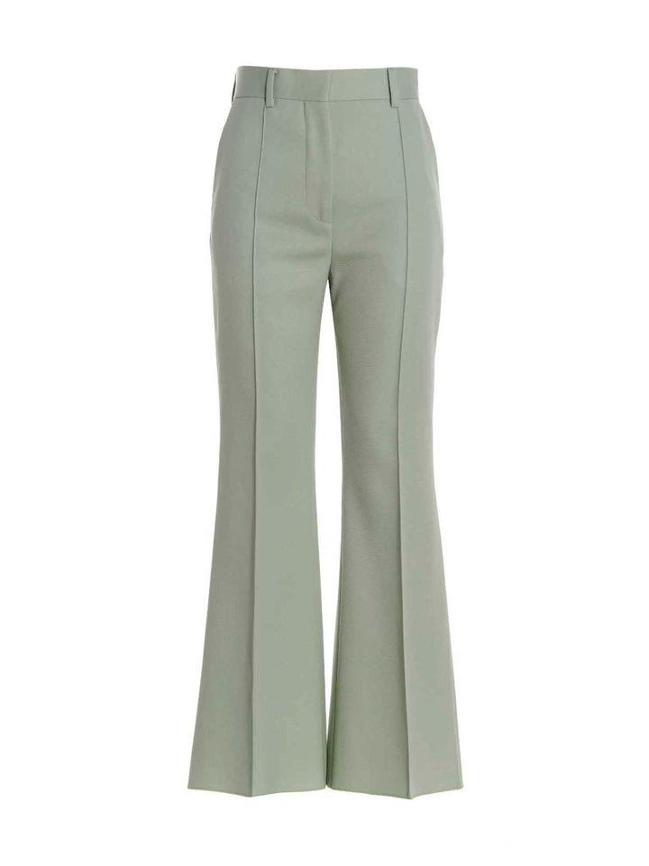 Lanvin Flared Tailored Pants - Green | b0827b3bc0bf9232fd0bc48ba2bfb9d78f4445df