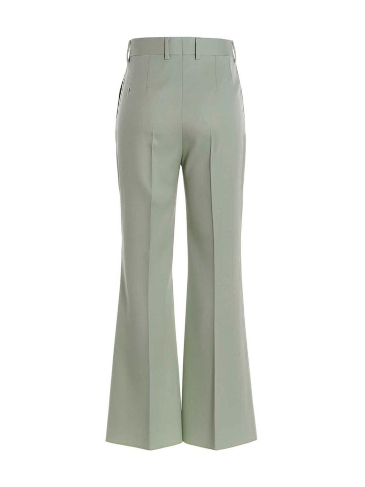 Lanvin Flared Tailored Pants - Green | 9feb9dcd4126b3e4b0cd38aa1203e41df7264e9b