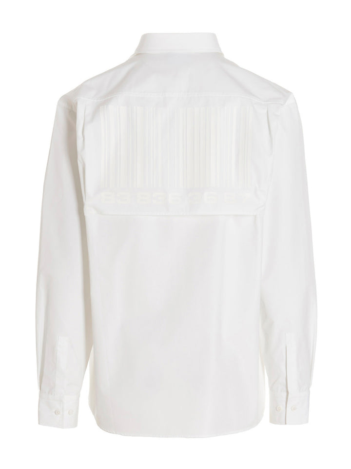 Vtmnts Barcode Shirt and Blouse - White | d953b462b38fc12e14125f856dee3232445fd805