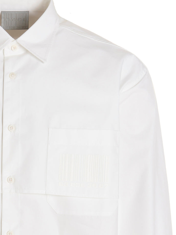 Vtmnts Barcode Shirt and Blouse - White | 893aac34406b0329e881789666447afa7f96773b