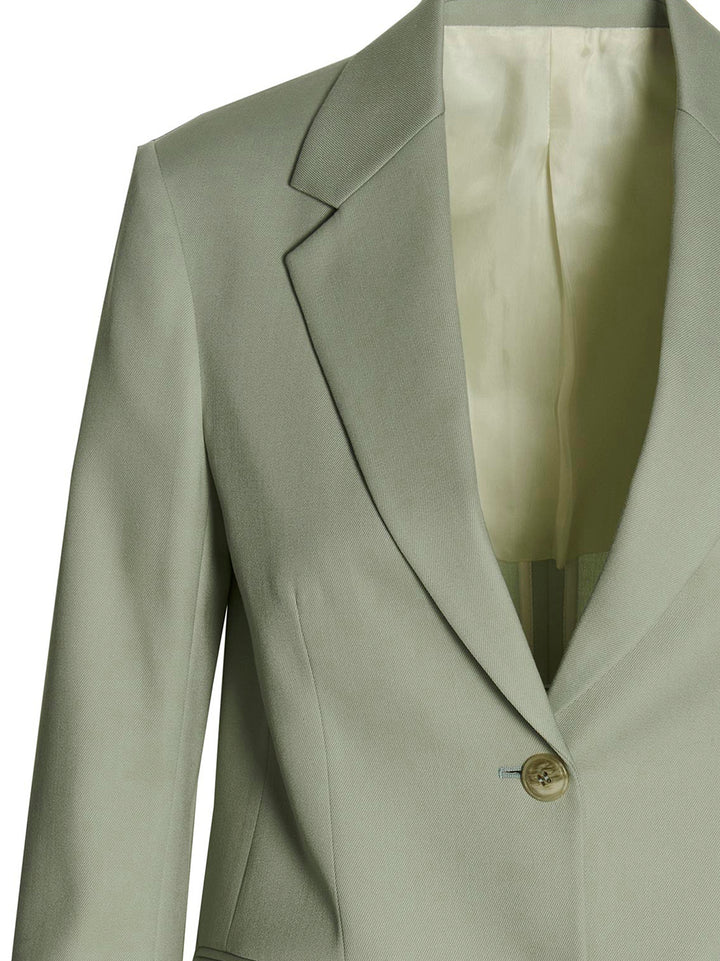 Lanvin Wool Single Breast Blazer Jacket BlazerS - Green | a38fe14811edd3c94d74807b06342b6c8507cbd6