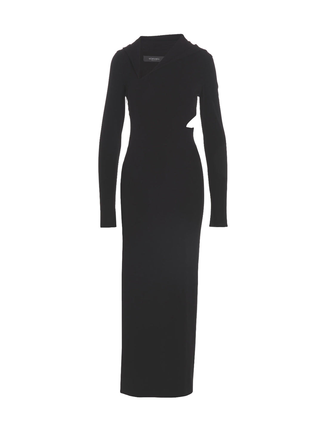 Versace Long Cut-Out Hooded Dress Dresses - Black | 5b965abed4f0d5b83476c378f7a3a2db89aa9d45