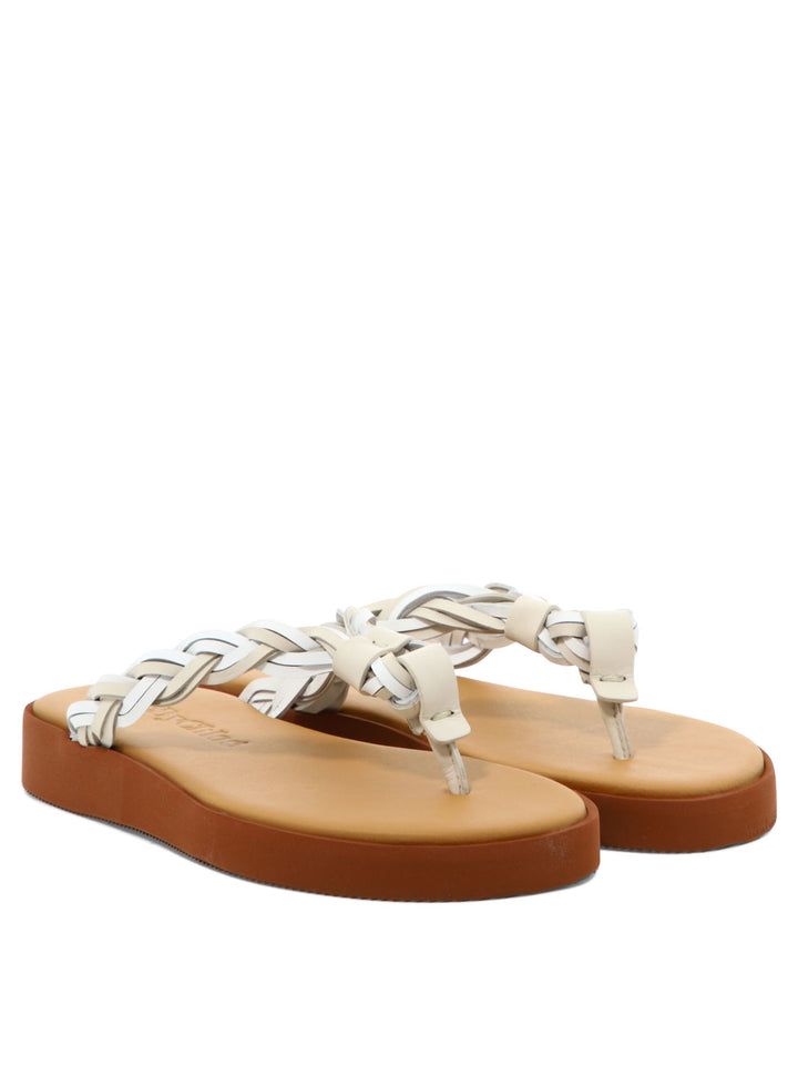 New Gaucho Sandals White