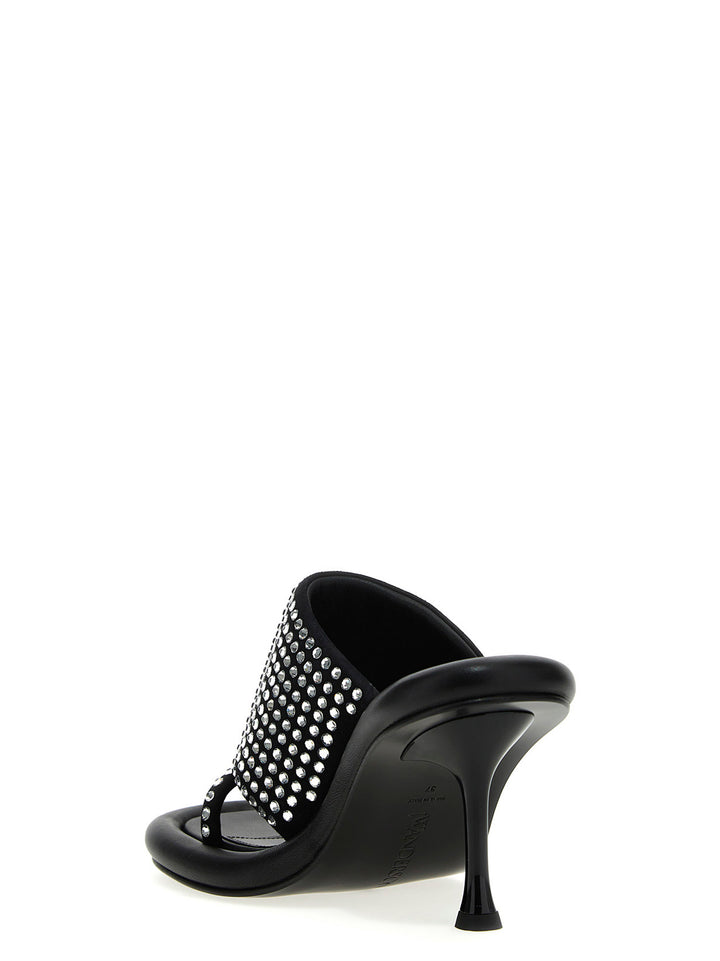 J.W. Anderson Bumber Crystal Sandals - Black | 3d2205fdd3dc14b63b7ae98df5f48a83faeff48d