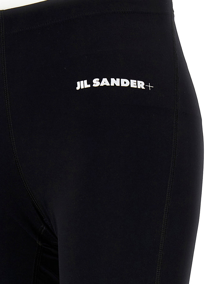 Jil Sander Logo Print Leggings - Black | 494dbd866a2cf2962b90b139131c5d45db030777