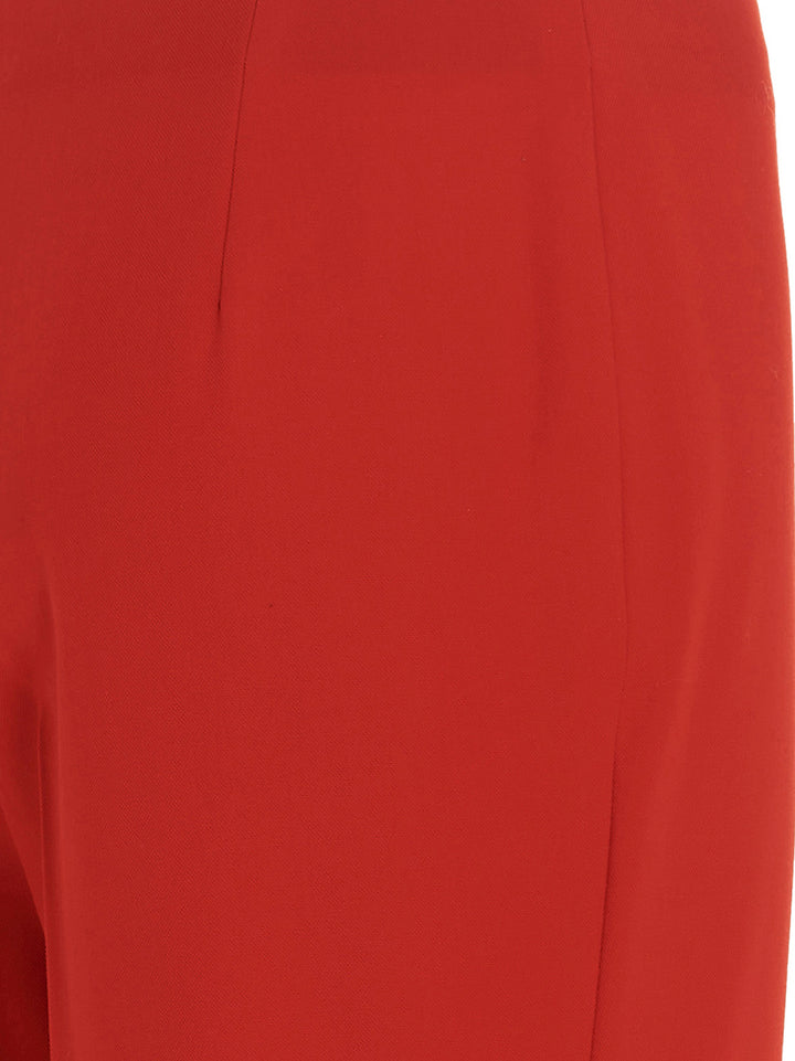 Ferragamo Straight  With Pleat Pants - Red | 6ed0598a5266d9a36ae1d75bfb5915efe4c83c23