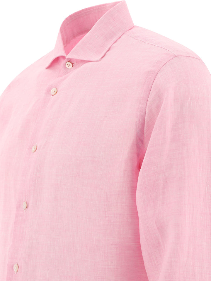 Classic Linen Shirt Shirts Pink