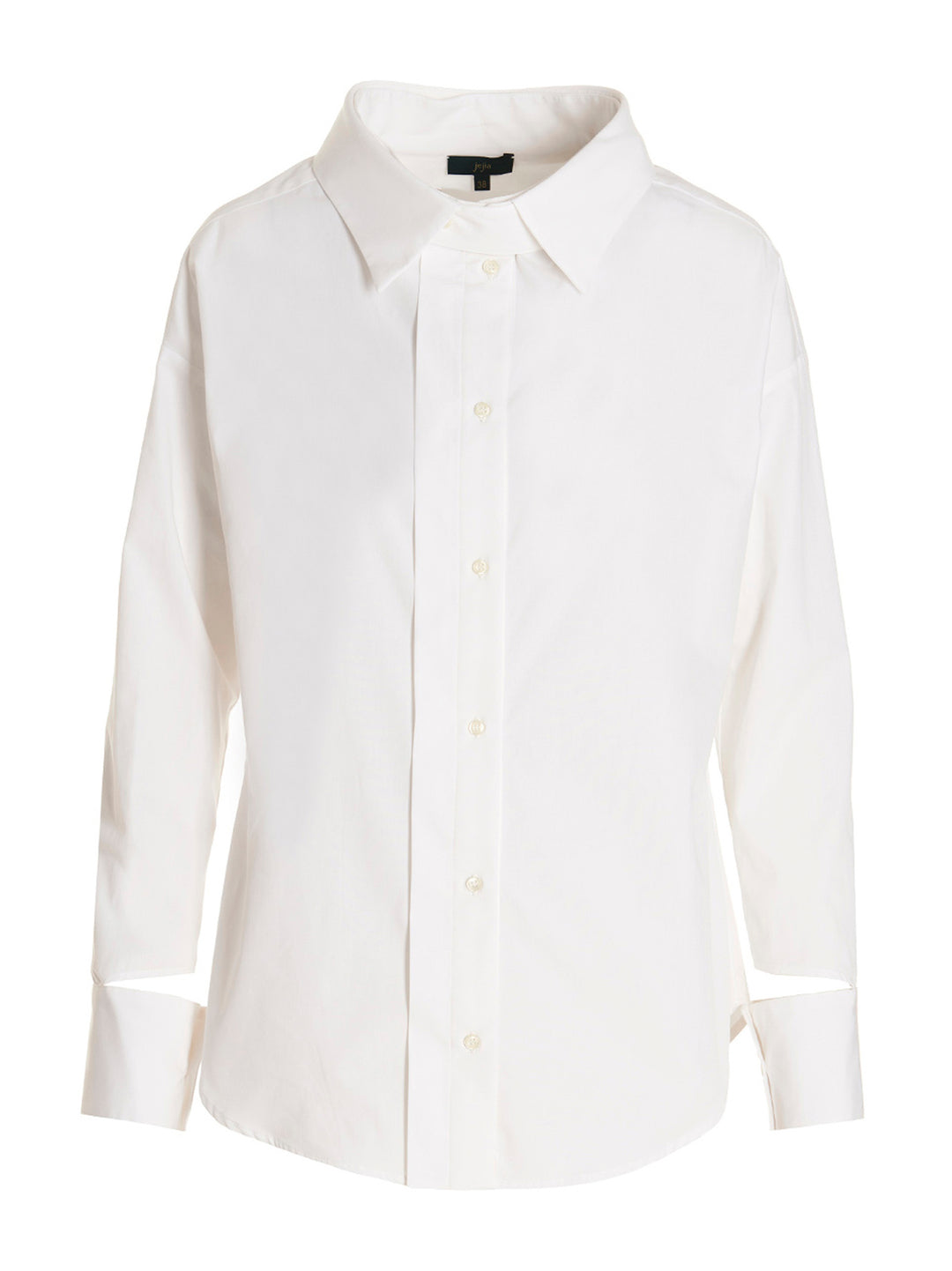 Maison Jejia Asymmetric Shirt and Blouse - White | ae7aec9cba389e2968d77be43952c4890e2fcc8d
