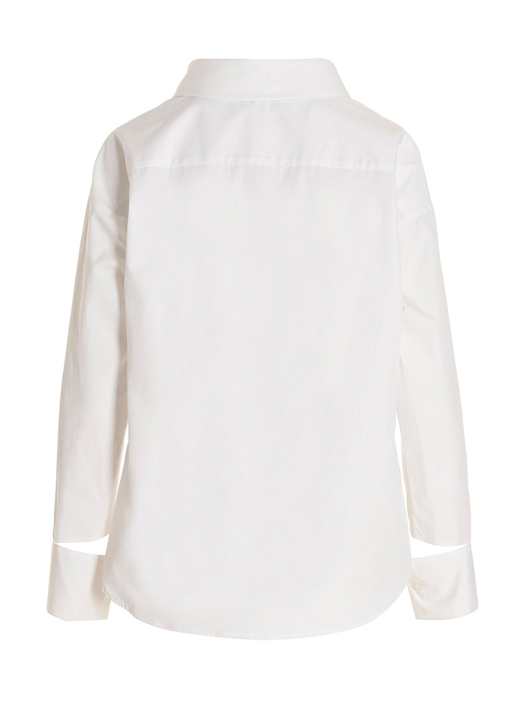 Maison Jejia Asymmetric Shirt and Blouse - White | ccfe56b8b3b16505b10cf6c35575c05281cecd19