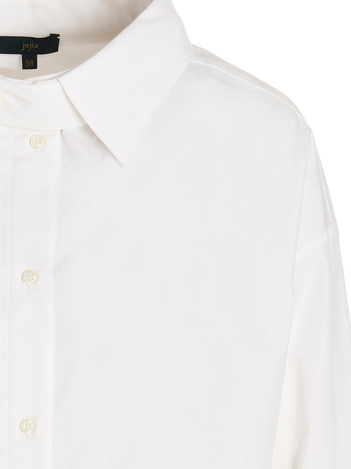 Maison Jejia Asymmetric Shirt and Blouse - White | 7c92c33f9eb3b768c60fd0f6b57e68a65ef0e9fa