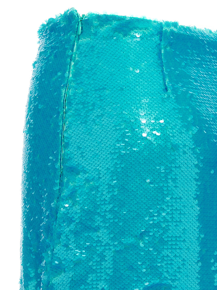Ganni Sequin Midi Skirt Skirts - Light Blue | beee376b41bd00d56d17a0de92abcd949896cba8