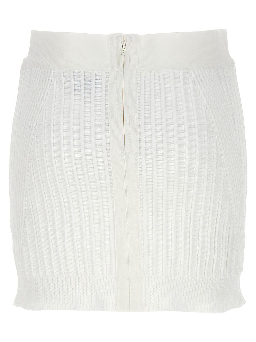 Herve Leger Ottoman Low Rise Mini Skirts - White | 751c5759fe80bc68e998dfb1771e1fa6bf22aeab