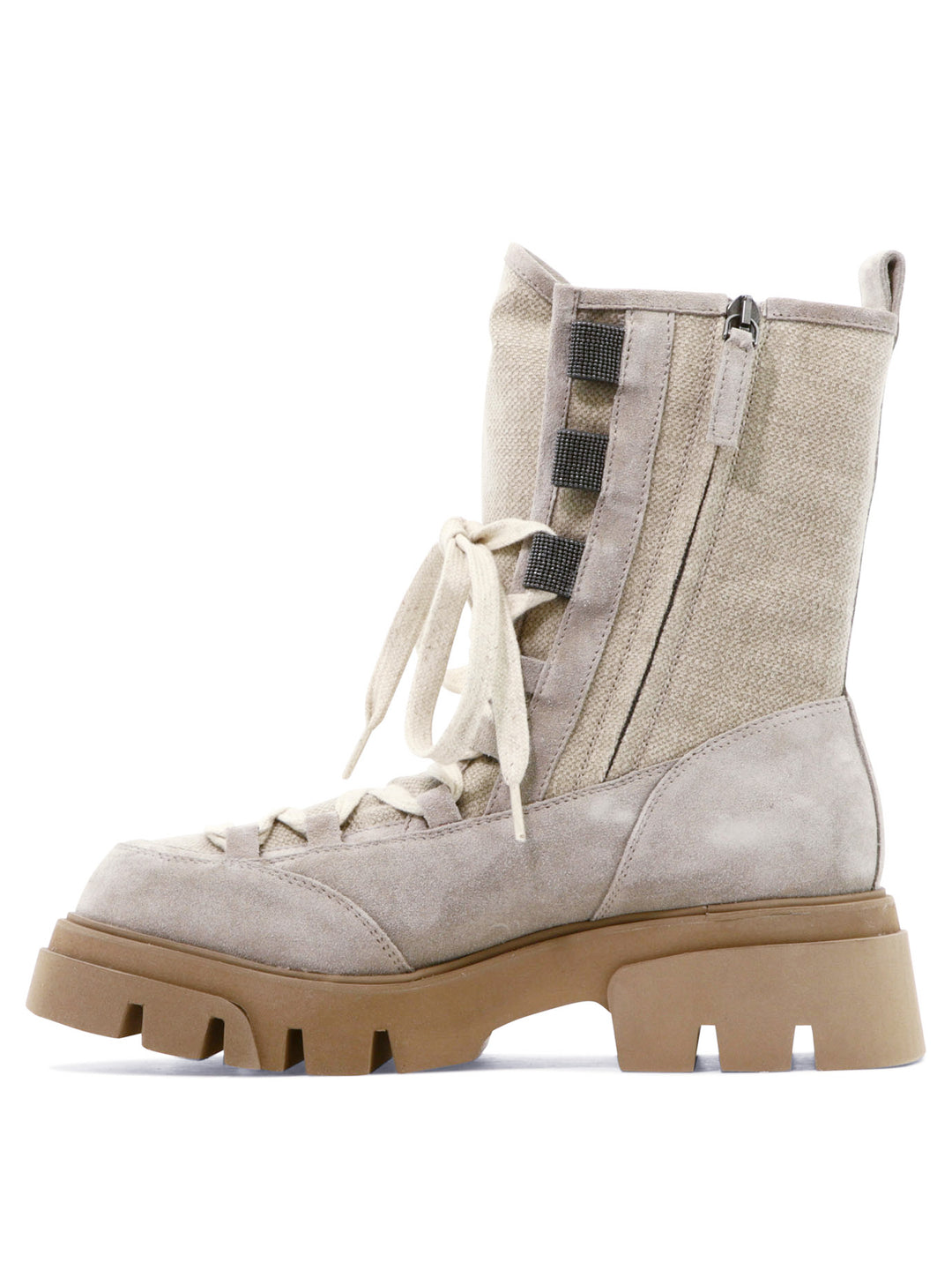 Precious Eyelets Ankle Boots Grey