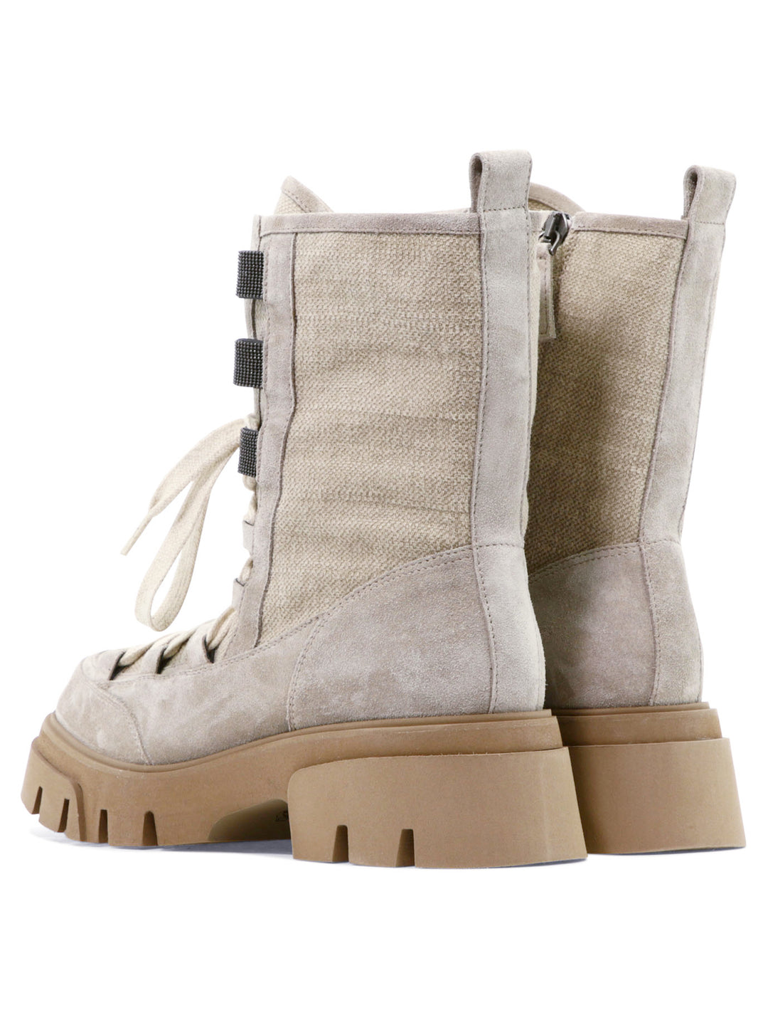 Precious Eyelets Ankle Boots Grey