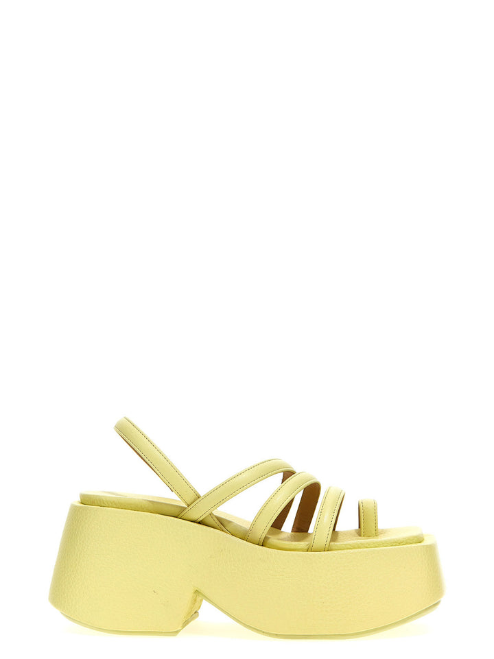 MarsèLl Zeppo Sandals - Yellow | b39bceeada5cbd7cc3f41632ad1b1af6ada98b35