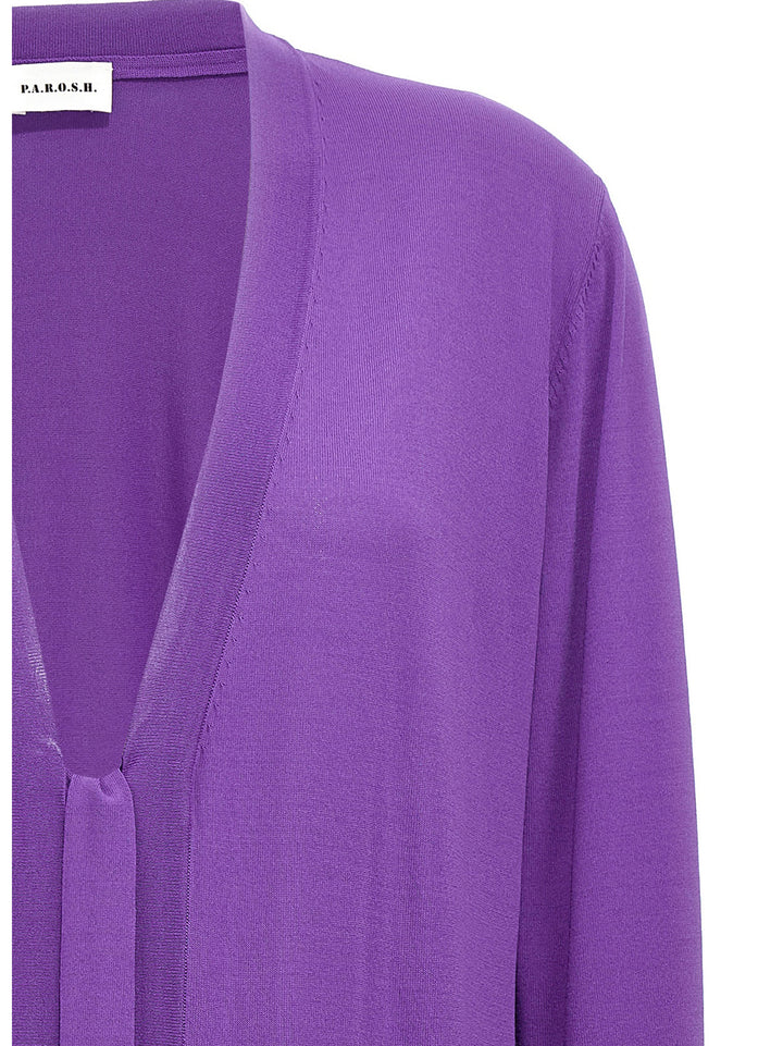 P.A.R.O.S.H. Roux Sweaters and Cardigans - Purple | c99df2d6be6b948a934de8a933d96dbac40ce044