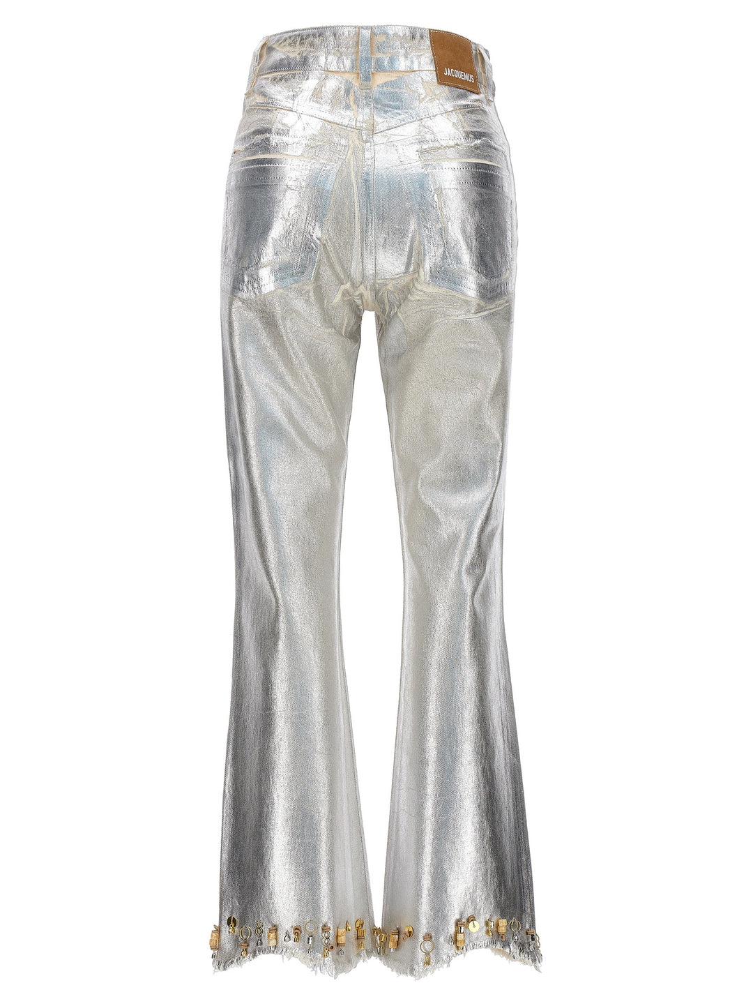 Jacquemus Le De Nīmes Court Articha Jeans - Silver | 9795918b19c5b17be2698b188aa715a19c301c98