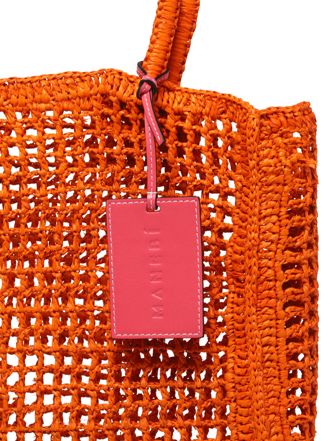 Raffia Net Handbags Orange