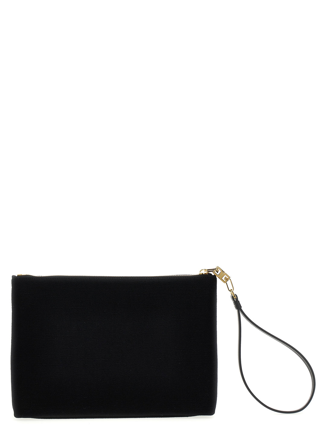 Large Canvas Pouch Clutch Black