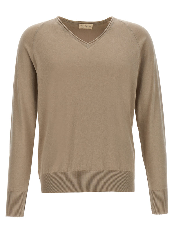 Cotton Sweater Sweaters And Cardigans Beige