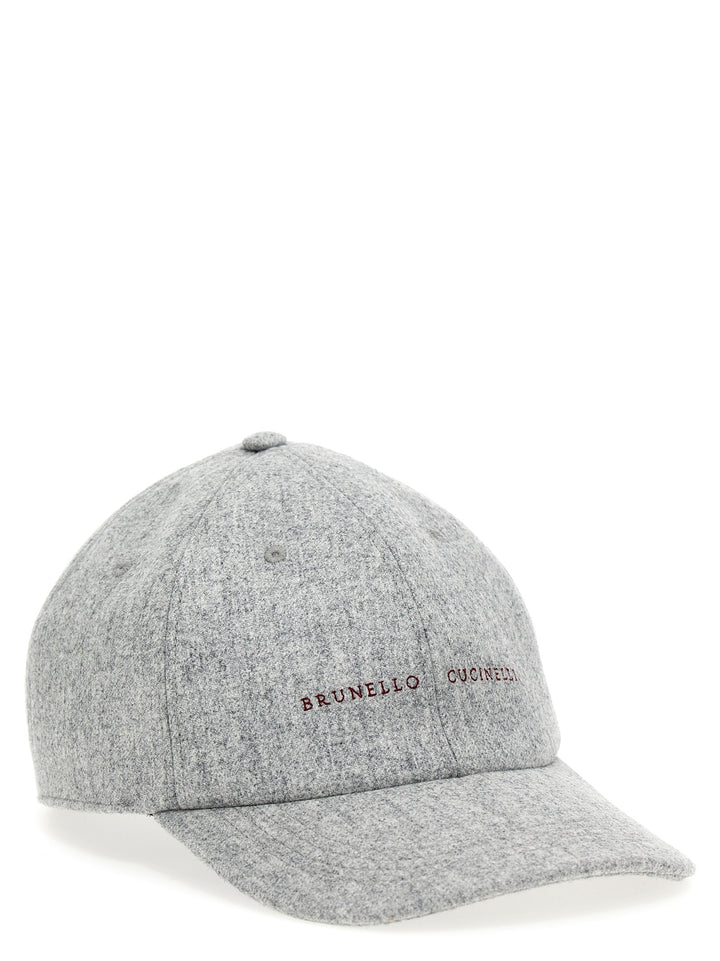 Logo Embroidery Cap Hats Gray