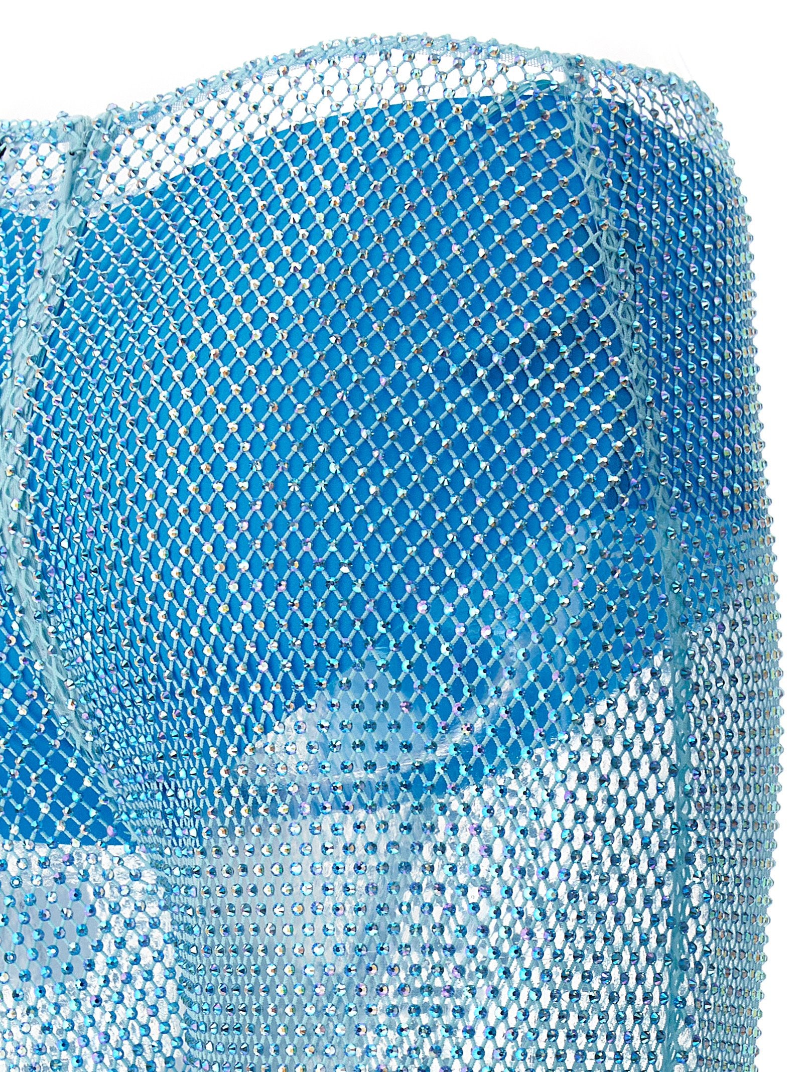 Giuseppe Di Morabito Sequin Mesh Pants Light Blue | Wanan Luxury Giuseppe Di Morabito Sequin Mesh Pants Light Blue | Wanan Luxury