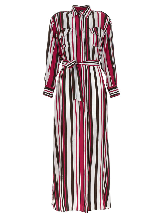 Striped Shirt Dress Dresses Multicolor