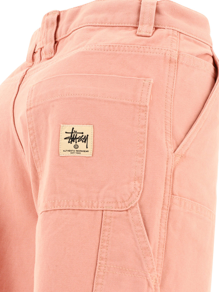 Canvas Work Trousers Pink