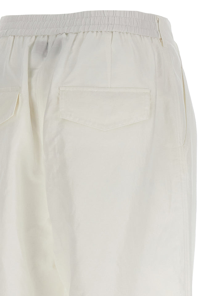 Msgm Carrot Pants - White | 03d18f169c9b98382a8b2c27773688fcdb0d494f