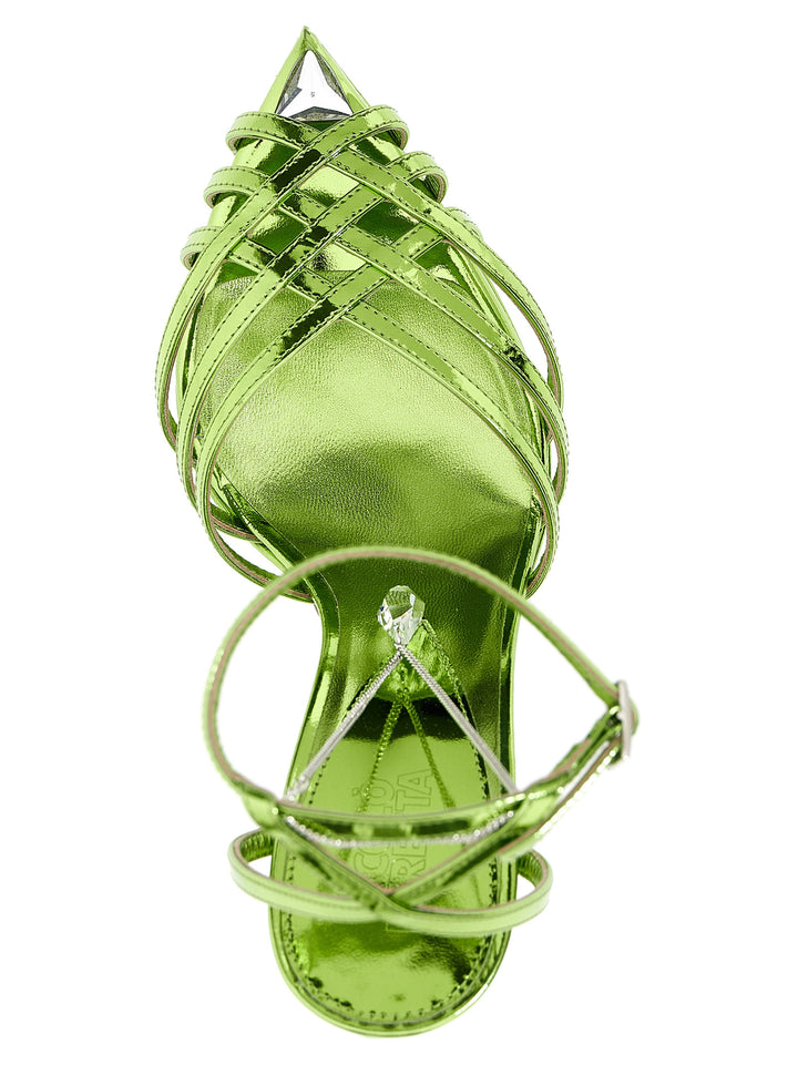 Nicolo' Beretta Heidi Sandals - Green | 0a12a1982dd178c5237b89dff8904a8811af5f55