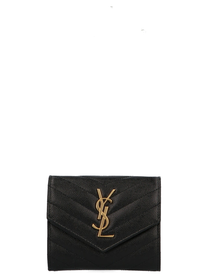 Saint Laurent Envelop Wallets and Card Holders - Black | d277ea238b5186fe481f464cb66390dc36d6f465