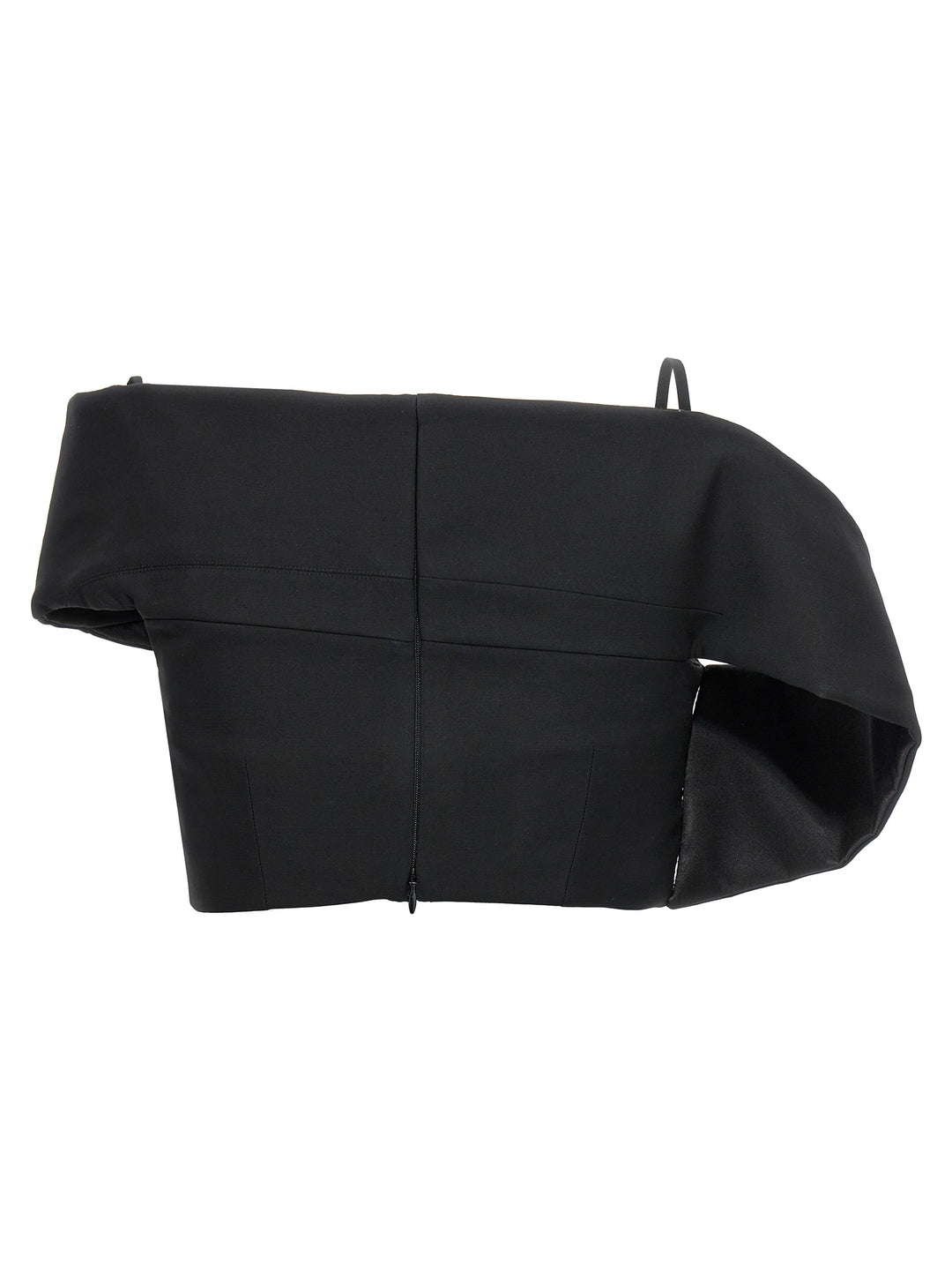 Mcqueen Crop Lapel Corset Tops - Black | f680ef15b46b776b079f1ff94b61bc1a49defef6