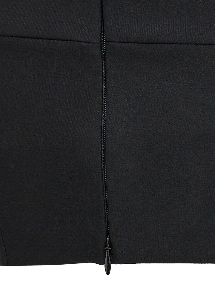 Mcqueen Crop Lapel Corset Tops - Black | 679651e9be2729c857ab80732e3a12eb0fa5b56f