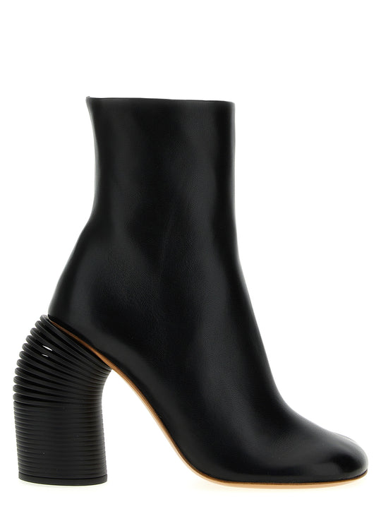 Tonal Spring Boots And Ankle Boots Black