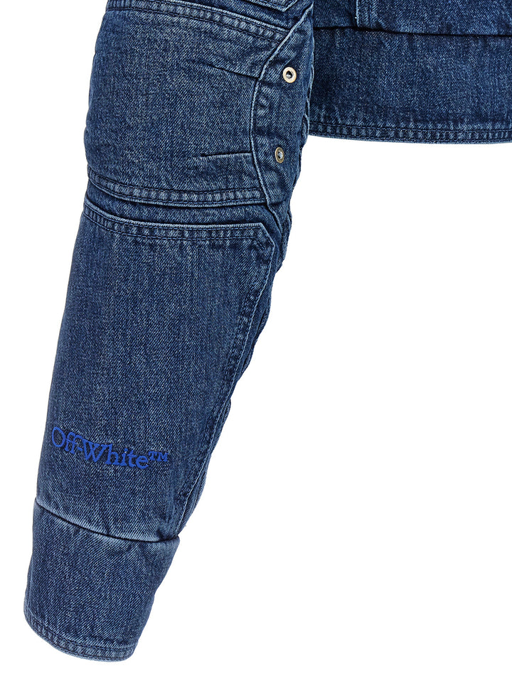 Off-White Motorcycle Casual Jackets and Parka - Blue | a313cd3bfb77ac9d1c5477a835b12099d9caa9b8