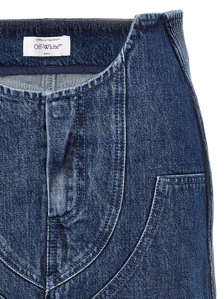 Off-White Motorcycle Skirts - Blue | e4276efaef79a65fe80c54d4459f11b8d64a4729